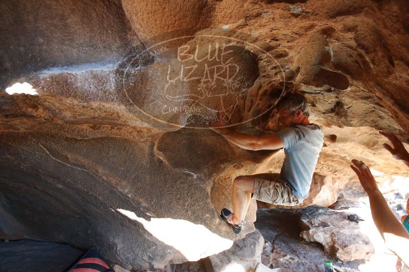 Bouldering in Hueco Tanks on 11/03/2018 with Blue Lizard Climbing and Yoga
Filename: SRM_20181103_1458181.jpg
Aperture: f/4.0
Shutter Speed: 1/320
Body: Canon EOS-1D Mark II
Lens: Canon EF 16-35mm f/2.8 L
