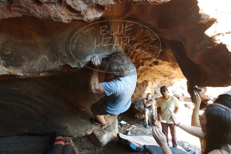 Bouldering in Hueco Tanks on 11/03/2018 with Blue Lizard Climbing and Yoga

Filename: SRM_20181103_1543570.jpg
Aperture: f/4.0
Shutter Speed: 1/500
Body: Canon EOS-1D Mark II
Lens: Canon EF 16-35mm f/2.8 L