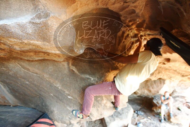 Bouldering in Hueco Tanks on 11/03/2018 with Blue Lizard Climbing and Yoga

Filename: SRM_20181103_1544530.jpg
Aperture: f/2.8
Shutter Speed: 1/200
Body: Canon EOS-1D Mark II
Lens: Canon EF 16-35mm f/2.8 L