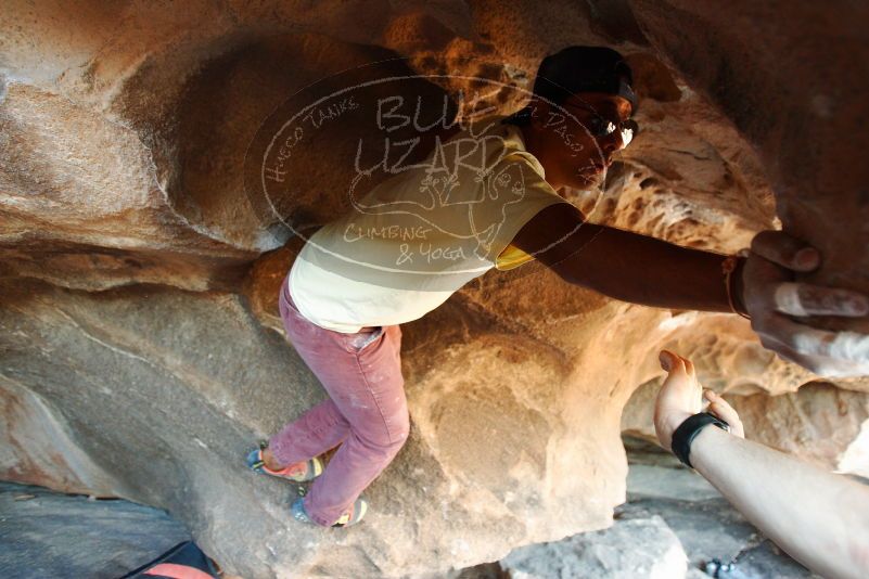 Bouldering in Hueco Tanks on 11/03/2018 with Blue Lizard Climbing and Yoga

Filename: SRM_20181103_1613330.jpg
Aperture: f/2.8
Shutter Speed: 1/125
Body: Canon EOS-1D Mark II
Lens: Canon EF 16-35mm f/2.8 L