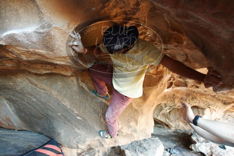 Bouldering in Hueco Tanks on 11/03/2018 with Blue Lizard Climbing and Yoga

Filename: SRM_20181103_1613530.jpg
Aperture: f/2.8
Shutter Speed: 1/125
Body: Canon EOS-1D Mark II
Lens: Canon EF 16-35mm f/2.8 L