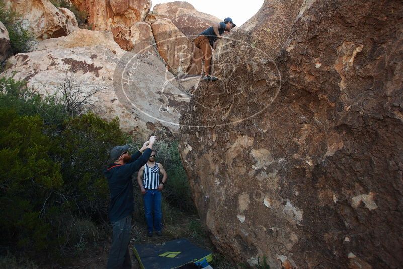 Bouldering in Hueco Tanks on 11/04/2018 with Blue Lizard Climbing and Yoga

Filename: SRM_20181104_1007290.jpg
Aperture: f/5.0
Shutter Speed: 1/500
Body: Canon EOS-1D Mark II
Lens: Canon EF 16-35mm f/2.8 L