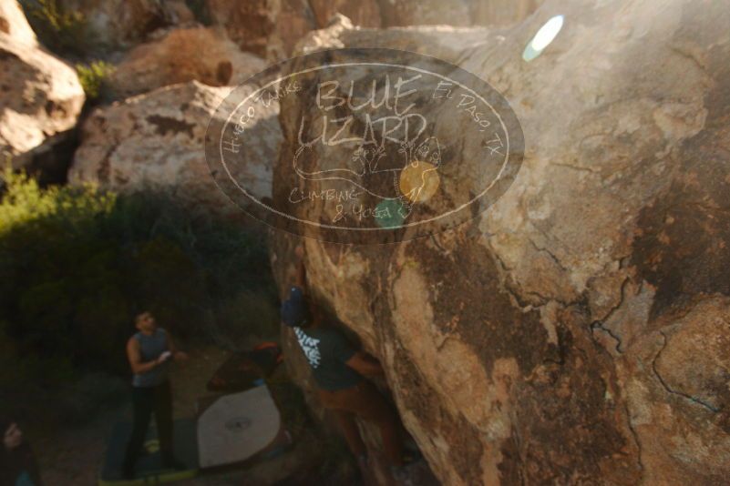 Bouldering in Hueco Tanks on 11/04/2018 with Blue Lizard Climbing and Yoga

Filename: SRM_20181104_1039210.jpg
Aperture: f/5.6
Shutter Speed: 1/1250
Body: Canon EOS-1D Mark II
Lens: Canon EF 16-35mm f/2.8 L
