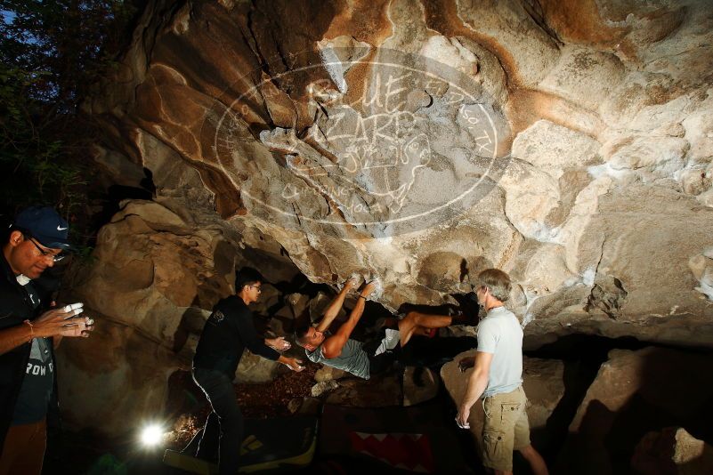 Bouldering in Hueco Tanks on 11/04/2018 with Blue Lizard Climbing and Yoga

Filename: SRM_20181104_1203360.jpg
Aperture: f/8.0
Shutter Speed: 1/250
Body: Canon EOS-1D Mark II
Lens: Canon EF 16-35mm f/2.8 L