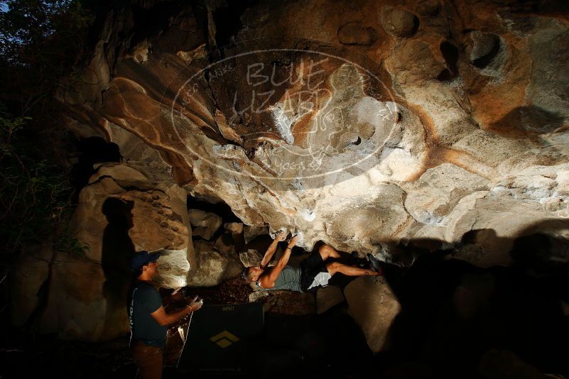 Bouldering in Hueco Tanks on 11/04/2018 with Blue Lizard Climbing and Yoga

Filename: SRM_20181104_1249280.jpg
Aperture: f/8.0
Shutter Speed: 1/250
Body: Canon EOS-1D Mark II
Lens: Canon EF 16-35mm f/2.8 L