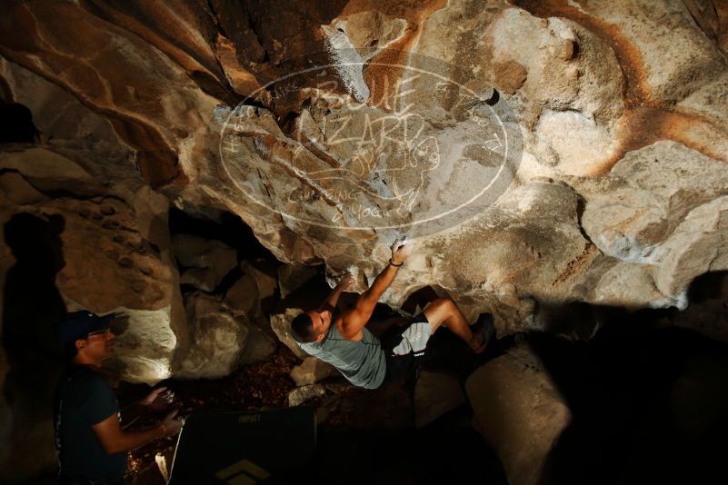 Bouldering in Hueco Tanks on 11/04/2018 with Blue Lizard Climbing and Yoga

Filename: SRM_20181104_1249330.jpg
Aperture: f/8.0
Shutter Speed: 1/250
Body: Canon EOS-1D Mark II
Lens: Canon EF 16-35mm f/2.8 L