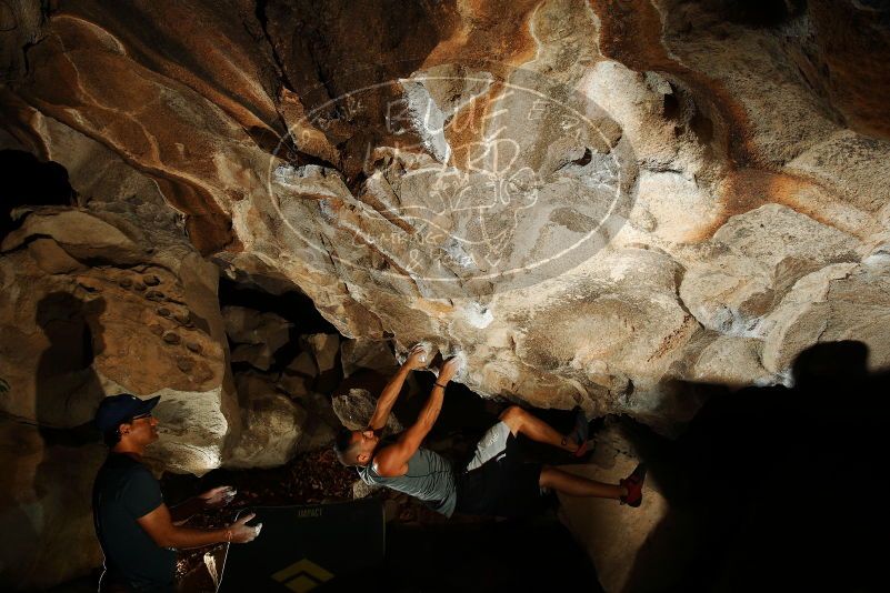 Bouldering in Hueco Tanks on 11/04/2018 with Blue Lizard Climbing and Yoga

Filename: SRM_20181104_1250410.jpg
Aperture: f/8.0
Shutter Speed: 1/250
Body: Canon EOS-1D Mark II
Lens: Canon EF 16-35mm f/2.8 L