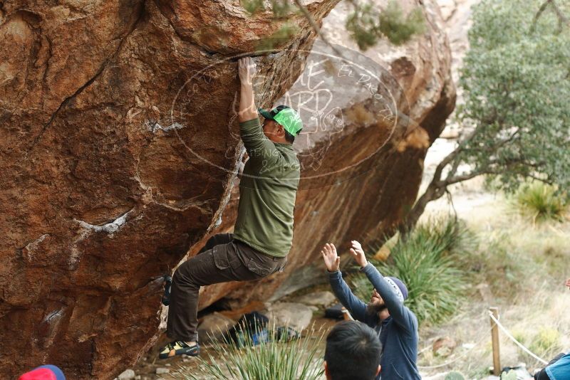 Bouldering in Hueco Tanks on 11/10/2018 with Blue Lizard Climbing and Yoga

Filename: SRM_20181110_1147260.jpg
Aperture: f/3.2
Shutter Speed: 1/640
Body: Canon EOS-1D Mark II
Lens: Canon EF 50mm f/1.8 II