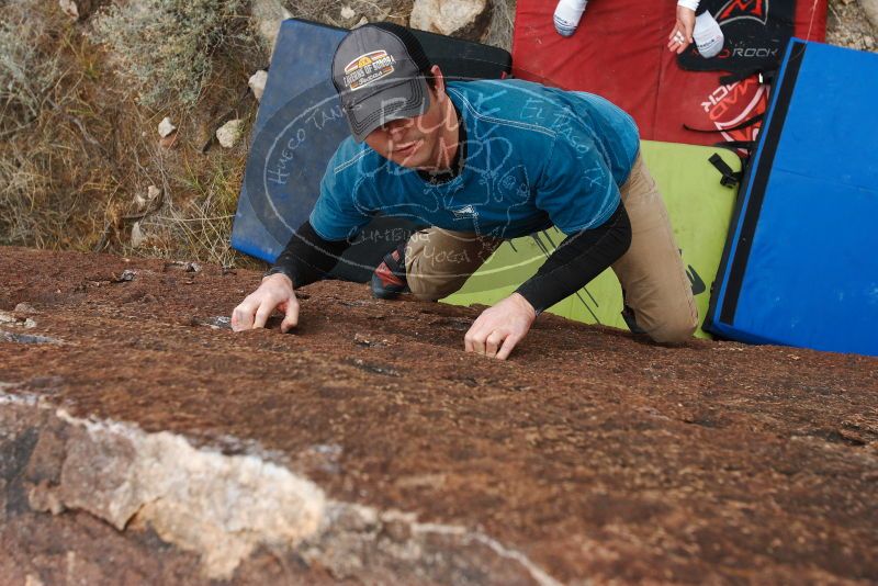 Bouldering in Hueco Tanks on 11/10/2018 with Blue Lizard Climbing and Yoga

Filename: SRM_20181110_1132370.jpg
Aperture: f/5.6
Shutter Speed: 1/400
Body: Canon EOS-1D Mark II
Lens: Canon EF 16-35mm f/2.8 L