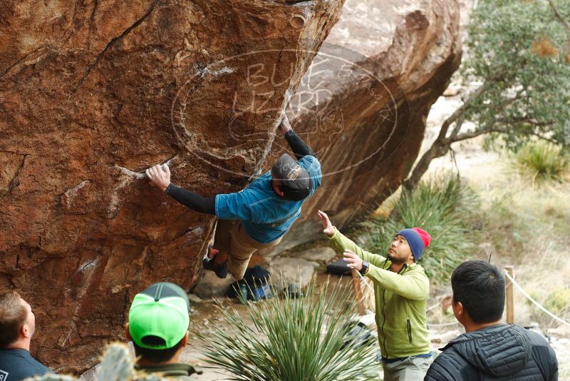 Bouldering in Hueco Tanks on 11/10/2018 with Blue Lizard Climbing and Yoga

Filename: SRM_20181110_1153360.jpg
Aperture: f/4.0
Shutter Speed: 1/400
Body: Canon EOS-1D Mark II
Lens: Canon EF 50mm f/1.8 II