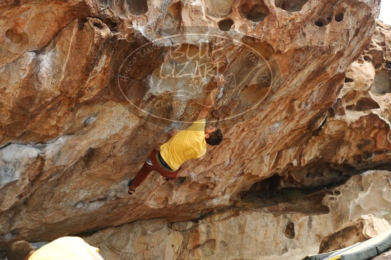 Bouldering in Hueco Tanks on 11/11/2018 with Blue Lizard Climbing and Yoga
Filename: SRM_20181111_1256280.jpg
Aperture: f/4.0
Shutter Speed: 1/640
Body: Canon EOS-1D Mark II
Lens: Canon EF 50mm f/1.8 II
