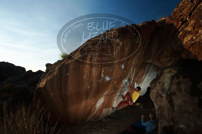 Bouldering in Hueco Tanks on 11/11/2018 with Blue Lizard Climbing and Yoga

Filename: SRM_20181111_1720130.jpg
Aperture: f/8.0
Shutter Speed: 1/250
Body: Canon EOS-1D Mark II
Lens: Canon EF 16-35mm f/2.8 L