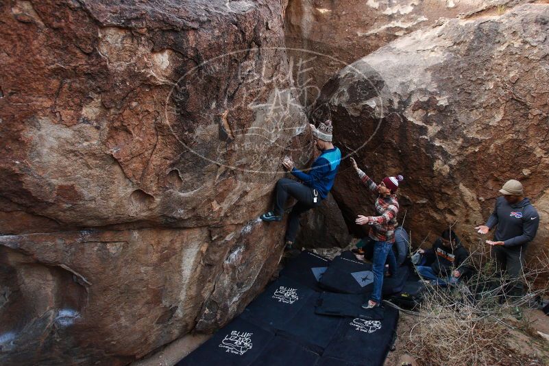 Bouldering in Hueco Tanks on 11/24/2018 with Blue Lizard Climbing and Yoga

Filename: SRM_20181124_1025570.jpg
Aperture: f/4.5
Shutter Speed: 1/250
Body: Canon EOS-1D Mark II
Lens: Canon EF 16-35mm f/2.8 L
