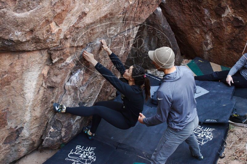 Bouldering in Hueco Tanks on 11/24/2018 with Blue Lizard Climbing and Yoga

Filename: SRM_20181124_1033240.jpg
Aperture: f/3.2
Shutter Speed: 1/250
Body: Canon EOS-1D Mark II
Lens: Canon EF 16-35mm f/2.8 L