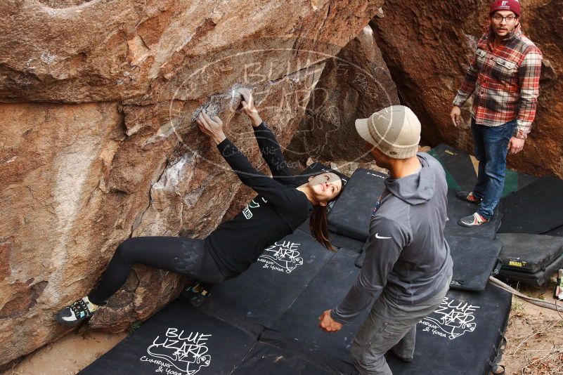 Bouldering in Hueco Tanks on 11/24/2018 with Blue Lizard Climbing and Yoga

Filename: SRM_20181124_1055191.jpg
Aperture: f/5.0
Shutter Speed: 1/250
Body: Canon EOS-1D Mark II
Lens: Canon EF 16-35mm f/2.8 L