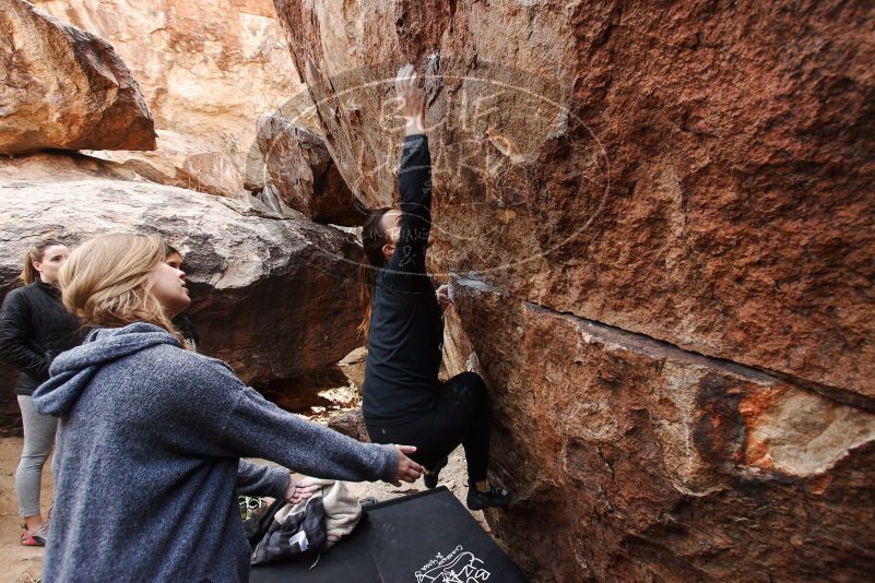 Bouldering in Hueco Tanks on 11/24/2018 with Blue Lizard Climbing and Yoga
Filename: SRM_20181124_1110250.jpg
Aperture: f/5.0
Shutter Speed: 1/250
Body: Canon EOS-1D Mark II
Lens: Canon EF 16-35mm f/2.8 L