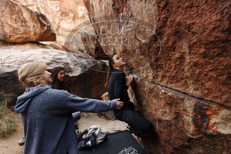 Bouldering in Hueco Tanks on 11/24/2018 with Blue Lizard Climbing and Yoga
Filename: SRM_20181124_1111190.jpg
Aperture: f/5.0
Shutter Speed: 1/250
Body: Canon EOS-1D Mark II
Lens: Canon EF 16-35mm f/2.8 L