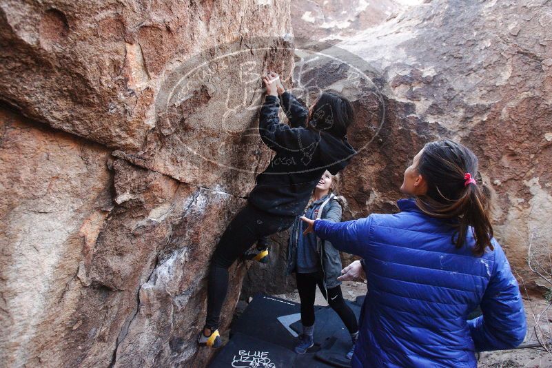 Bouldering in Hueco Tanks on 11/24/2018 with Blue Lizard Climbing and Yoga

Filename: SRM_20181124_1129530.jpg
Aperture: f/5.0
Shutter Speed: 1/250
Body: Canon EOS-1D Mark II
Lens: Canon EF 16-35mm f/2.8 L