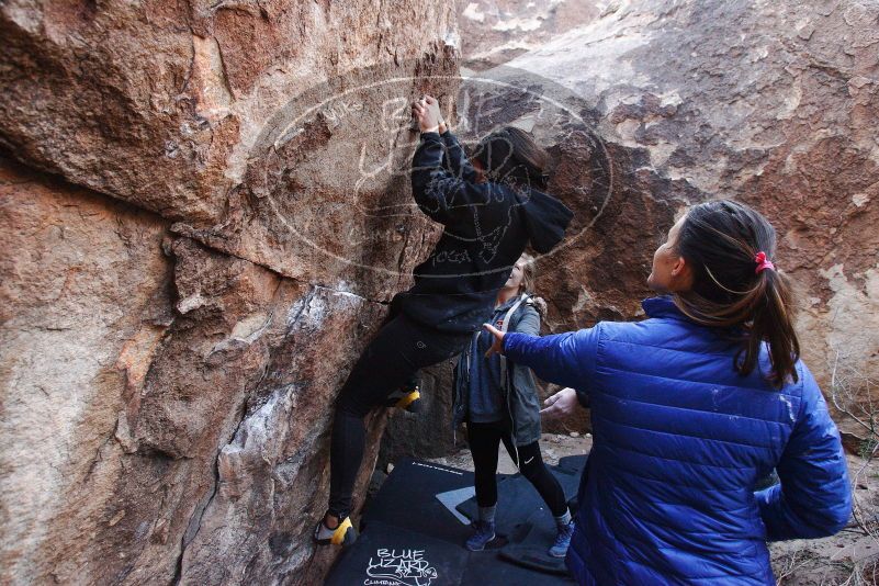 Bouldering in Hueco Tanks on 11/24/2018 with Blue Lizard Climbing and Yoga

Filename: SRM_20181124_1129541.jpg
Aperture: f/5.0
Shutter Speed: 1/250
Body: Canon EOS-1D Mark II
Lens: Canon EF 16-35mm f/2.8 L