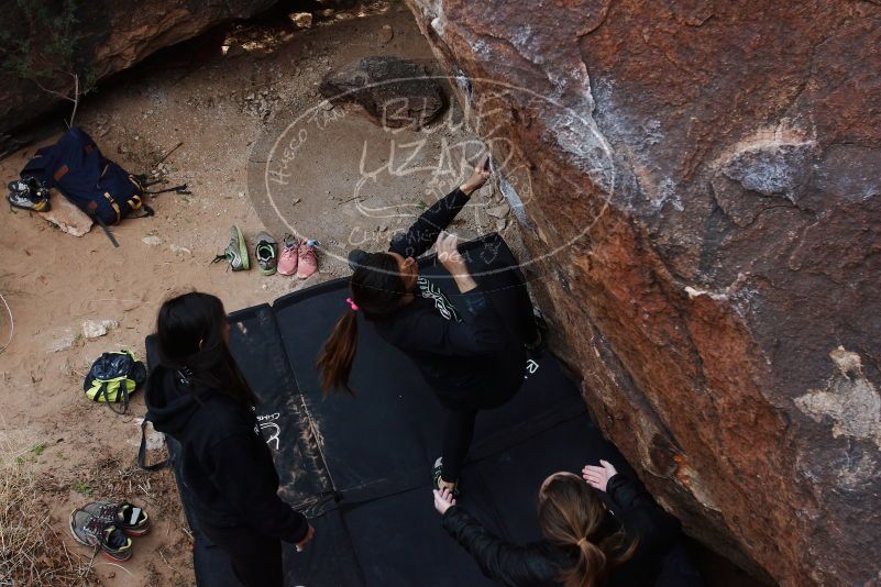 Bouldering in Hueco Tanks on 11/24/2018 with Blue Lizard Climbing and Yoga

Filename: SRM_20181124_1135362.jpg
Aperture: f/6.3
Shutter Speed: 1/250
Body: Canon EOS-1D Mark II
Lens: Canon EF 16-35mm f/2.8 L