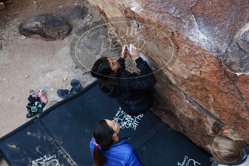 Bouldering in Hueco Tanks on 11/24/2018 with Blue Lizard Climbing and Yoga

Filename: SRM_20181124_1146492.jpg
Aperture: f/4.0
Shutter Speed: 1/250
Body: Canon EOS-1D Mark II
Lens: Canon EF 50mm f/1.8 II
