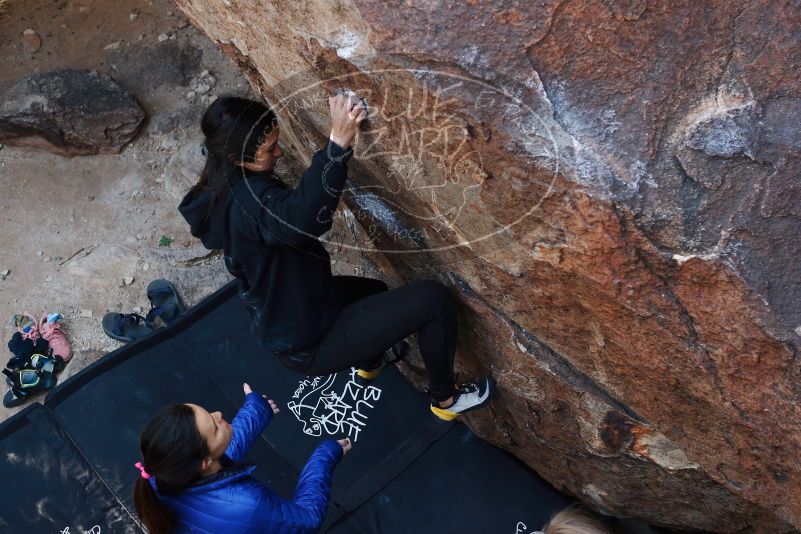 Bouldering in Hueco Tanks on 11/24/2018 with Blue Lizard Climbing and Yoga

Filename: SRM_20181124_1146541.jpg
Aperture: f/4.0
Shutter Speed: 1/320
Body: Canon EOS-1D Mark II
Lens: Canon EF 50mm f/1.8 II