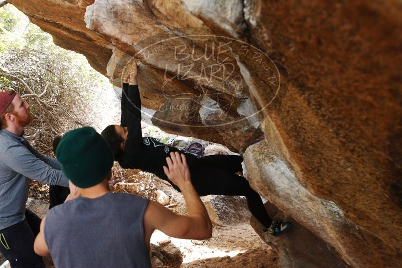 Bouldering in Hueco Tanks on 11/24/2018 with Blue Lizard Climbing and Yoga

Filename: SRM_20181124_1230140.jpg
Aperture: f/4.5
Shutter Speed: 1/250
Body: Canon EOS-1D Mark II
Lens: Canon EF 16-35mm f/2.8 L