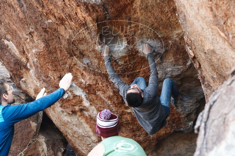 Bouldering in Hueco Tanks on 11/24/2018 with Blue Lizard Climbing and Yoga

Filename: SRM_20181124_1255580.jpg
Aperture: f/4.5
Shutter Speed: 1/250
Body: Canon EOS-1D Mark II
Lens: Canon EF 50mm f/1.8 II