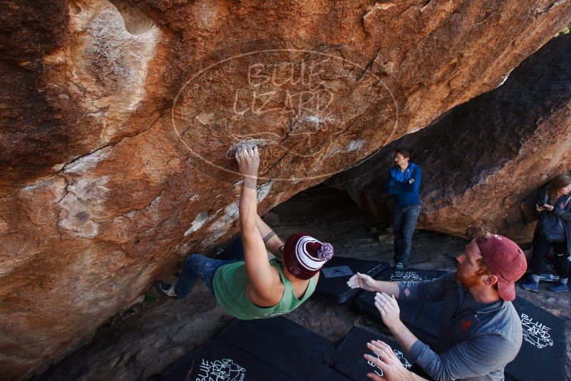Bouldering in Hueco Tanks on 11/24/2018 with Blue Lizard Climbing and Yoga
Filename: SRM_20181124_1313170.jpg
Aperture: f/6.3
Shutter Speed: 1/250
Body: Canon EOS-1D Mark II
Lens: Canon EF 16-35mm f/2.8 L