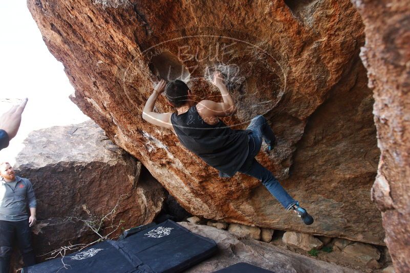 Bouldering in Hueco Tanks on 11/24/2018 with Blue Lizard Climbing and Yoga

Filename: SRM_20181124_1320451.jpg
Aperture: f/5.6
Shutter Speed: 1/250
Body: Canon EOS-1D Mark II
Lens: Canon EF 16-35mm f/2.8 L