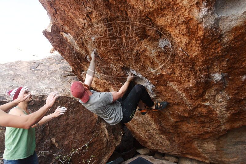 Bouldering in Hueco Tanks on 11/24/2018 with Blue Lizard Climbing and Yoga
Filename: SRM_20181124_1323490.jpg
Aperture: f/7.1
Shutter Speed: 1/250
Body: Canon EOS-1D Mark II
Lens: Canon EF 16-35mm f/2.8 L