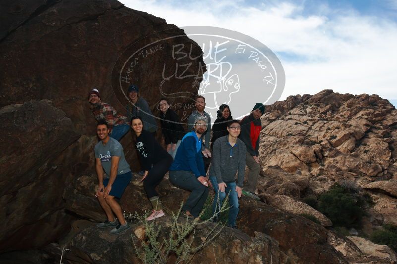 Bouldering in Hueco Tanks on 11/24/2018 with Blue Lizard Climbing and Yoga
Filename: SRM_20181124_1355520.jpg
Aperture: f/8.0
Shutter Speed: 1/250
Body: Canon EOS-1D Mark II
Lens: Canon EF 16-35mm f/2.8 L