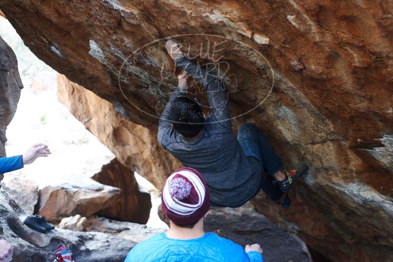 Bouldering in Hueco Tanks on 11/24/2018 with Blue Lizard Climbing and Yoga

Filename: SRM_20181124_1602130.jpg
Aperture: f/3.5
Shutter Speed: 1/250
Body: Canon EOS-1D Mark II
Lens: Canon EF 50mm f/1.8 II