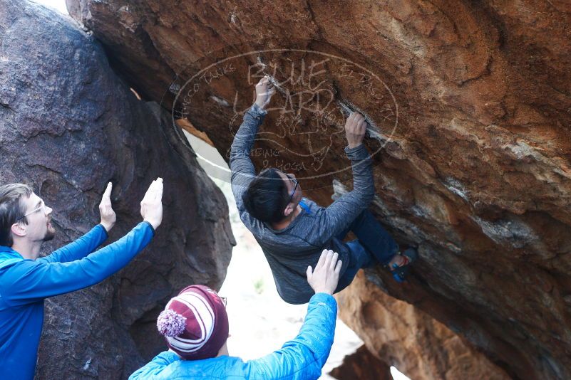 Bouldering in Hueco Tanks on 11/24/2018 with Blue Lizard Climbing and Yoga

Filename: SRM_20181124_1602240.jpg
Aperture: f/3.5
Shutter Speed: 1/250
Body: Canon EOS-1D Mark II
Lens: Canon EF 50mm f/1.8 II