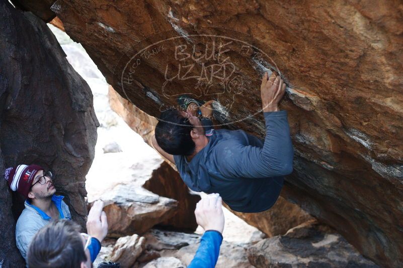 Bouldering in Hueco Tanks on 11/24/2018 with Blue Lizard Climbing and Yoga

Filename: SRM_20181124_1613021.jpg
Aperture: f/4.0
Shutter Speed: 1/250
Body: Canon EOS-1D Mark II
Lens: Canon EF 50mm f/1.8 II