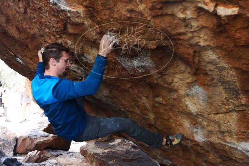 Bouldering in Hueco Tanks on 11/24/2018 with Blue Lizard Climbing and Yoga

Filename: SRM_20181124_1635290.jpg
Aperture: f/4.5
Shutter Speed: 1/250
Body: Canon EOS-1D Mark II
Lens: Canon EF 16-35mm f/2.8 L