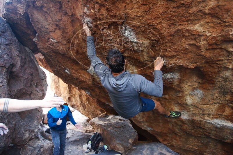 Bouldering in Hueco Tanks on 11/24/2018 with Blue Lizard Climbing and Yoga

Filename: SRM_20181124_1638420.jpg
Aperture: f/3.5
Shutter Speed: 1/250
Body: Canon EOS-1D Mark II
Lens: Canon EF 16-35mm f/2.8 L
