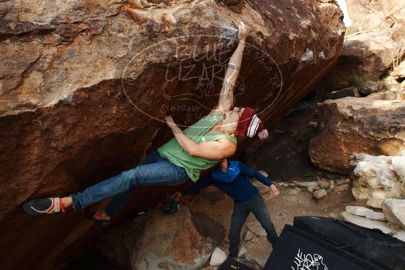 Bouldering in Hueco Tanks on 11/24/2018 with Blue Lizard Climbing and Yoga
Filename: SRM_20181124_1711120.jpg
Aperture: f/6.3
Shutter Speed: 1/250
Body: Canon EOS-1D Mark II
Lens: Canon EF 16-35mm f/2.8 L