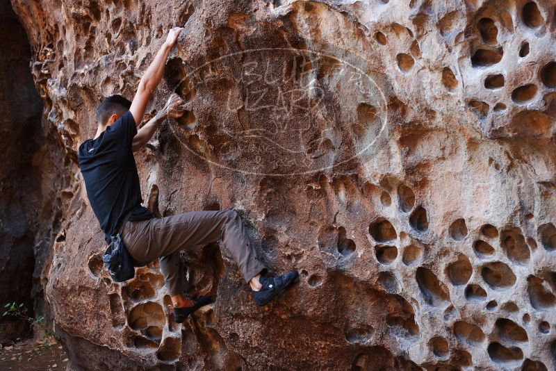 Bouldering in Hueco Tanks on 11/23/2018 with Blue Lizard Climbing and Yoga

Filename: SRM_20181123_1119230.jpg
Aperture: f/3.2
Shutter Speed: 1/125
Body: Canon EOS-1D Mark II
Lens: Canon EF 50mm f/1.8 II