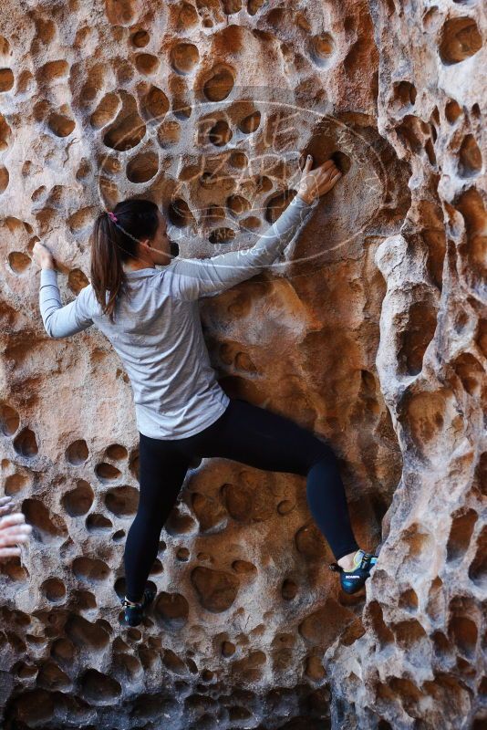 Bouldering in Hueco Tanks on 11/23/2018 with Blue Lizard Climbing and Yoga
Filename: SRM_20181123_1120280.jpg
Aperture: f/3.2
Shutter Speed: 1/125
Body: Canon EOS-1D Mark II
Lens: Canon EF 50mm f/1.8 II