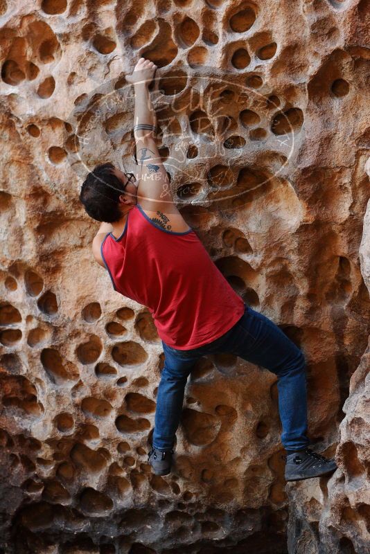 Bouldering in Hueco Tanks on 11/23/2018 with Blue Lizard Climbing and Yoga

Filename: SRM_20181123_1123020.jpg
Aperture: f/3.5
Shutter Speed: 1/125
Body: Canon EOS-1D Mark II
Lens: Canon EF 50mm f/1.8 II
