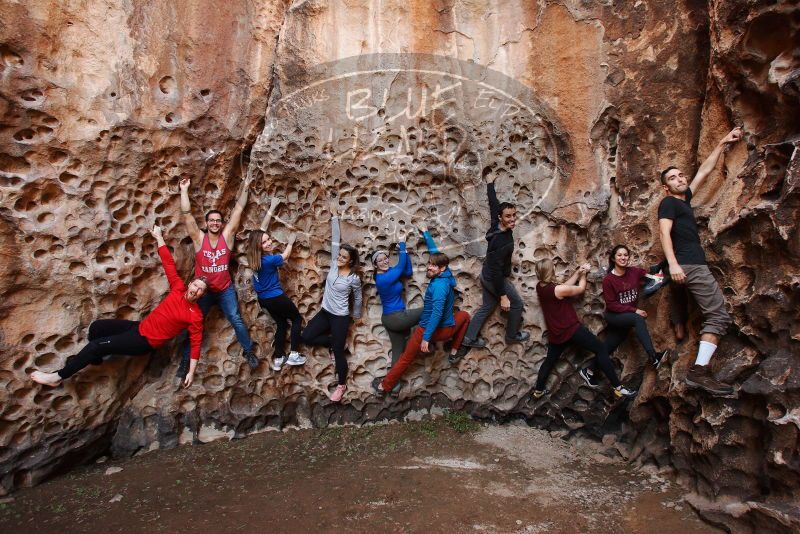 Bouldering in Hueco Tanks on 11/23/2018 with Blue Lizard Climbing and Yoga

Filename: SRM_20181123_1137210.jpg
Aperture: f/5.6
Shutter Speed: 1/50
Body: Canon EOS-1D Mark II
Lens: Canon EF 16-35mm f/2.8 L