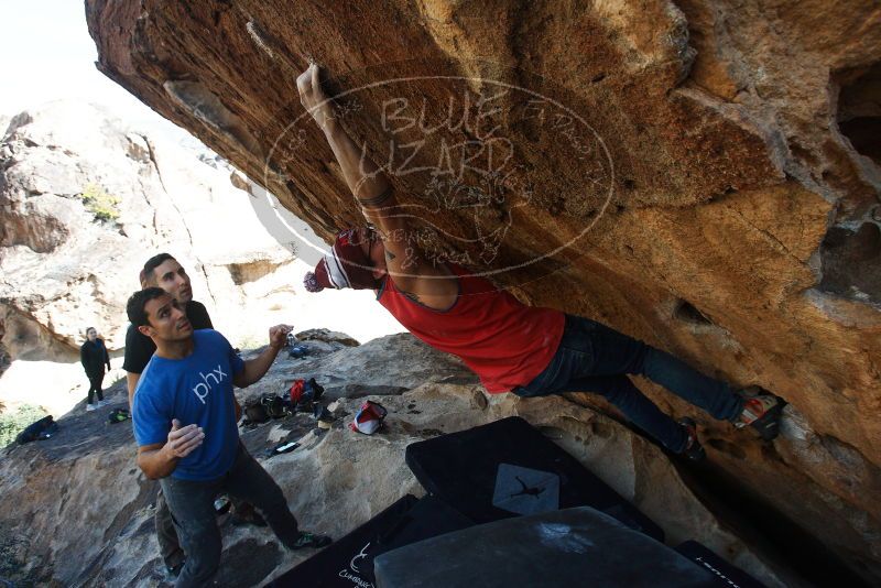 Bouldering in Hueco Tanks on 11/23/2018 with Blue Lizard Climbing and Yoga

Filename: SRM_20181123_1327140.jpg
Aperture: f/5.6
Shutter Speed: 1/800
Body: Canon EOS-1D Mark II
Lens: Canon EF 16-35mm f/2.8 L