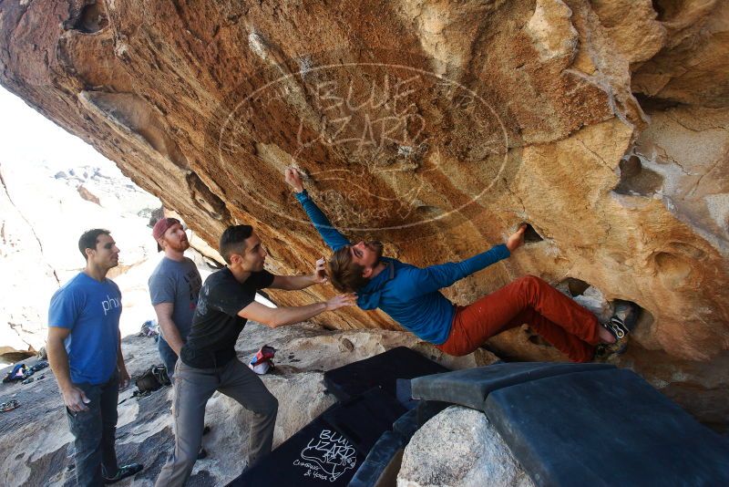 Bouldering in Hueco Tanks on 11/23/2018 with Blue Lizard Climbing and Yoga

Filename: SRM_20181123_1337000.jpg
Aperture: f/5.6
Shutter Speed: 1/400
Body: Canon EOS-1D Mark II
Lens: Canon EF 16-35mm f/2.8 L