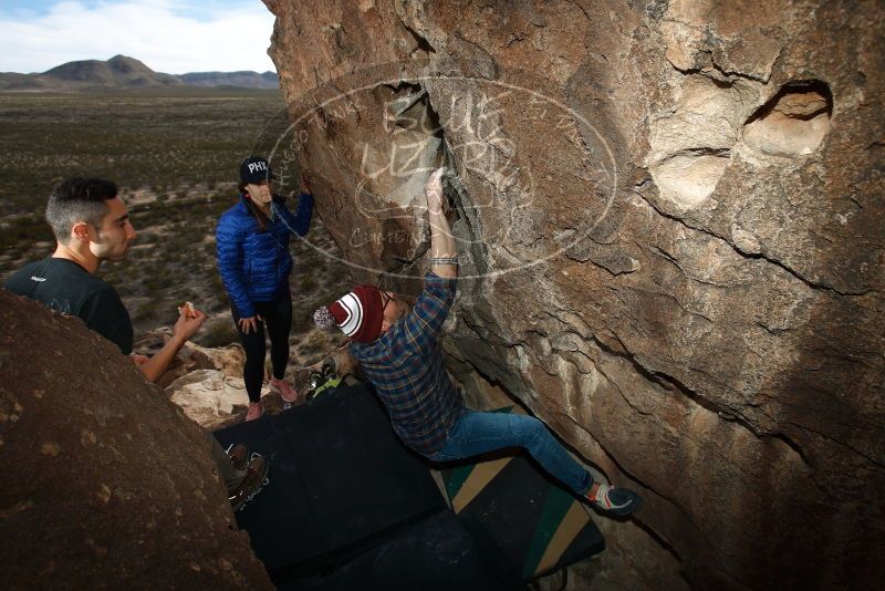 Bouldering in Hueco Tanks on 11/23/2018 with Blue Lizard Climbing and Yoga

Filename: SRM_20181123_1419220.jpg
Aperture: f/5.6
Shutter Speed: 1/250
Body: Canon EOS-1D Mark II
Lens: Canon EF 16-35mm f/2.8 L