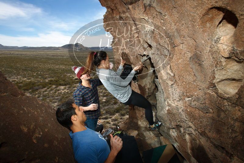 Bouldering in Hueco Tanks on 11/23/2018 with Blue Lizard Climbing and Yoga

Filename: SRM_20181123_1424480.jpg
Aperture: f/5.6
Shutter Speed: 1/250
Body: Canon EOS-1D Mark II
Lens: Canon EF 16-35mm f/2.8 L