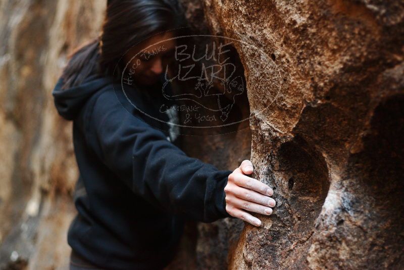 Bouldering in Hueco Tanks on 11/23/2018 with Blue Lizard Climbing and Yoga
Filename: SRM_20181123_1658560.jpg
Aperture: f/2.2
Shutter Speed: 1/100
Body: Canon EOS-1D Mark II
Lens: Canon EF 50mm f/1.8 II
