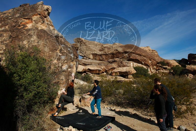 Bouldering in Hueco Tanks on 11/22/2018 with Blue Lizard Climbing and Yoga

Filename: SRM_20181122_1023400.jpg
Aperture: f/5.6
Shutter Speed: 1/800
Body: Canon EOS-1D Mark II
Lens: Canon EF 16-35mm f/2.8 L