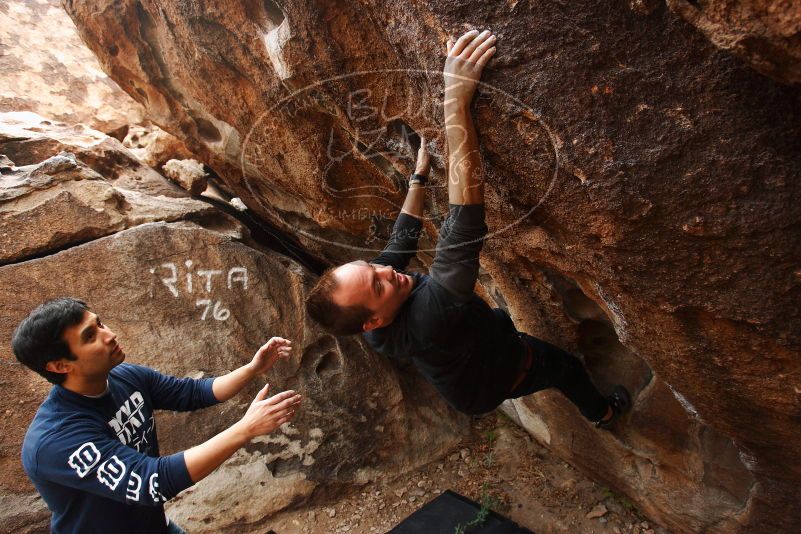 Bouldering in Hueco Tanks on 11/22/2018 with Blue Lizard Climbing and Yoga
Filename: SRM_20181122_1119060.jpg
Aperture: f/4.0
Shutter Speed: 1/400
Body: Canon EOS-1D Mark II
Lens: Canon EF 16-35mm f/2.8 L