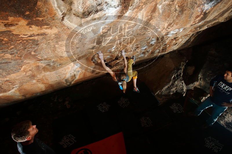 Bouldering in Hueco Tanks on 11/22/2018 with Blue Lizard Climbing and Yoga
Filename: SRM_20181122_1613400.jpg
Aperture: f/8.0
Shutter Speed: 1/250
Body: Canon EOS-1D Mark II
Lens: Canon EF 16-35mm f/2.8 L